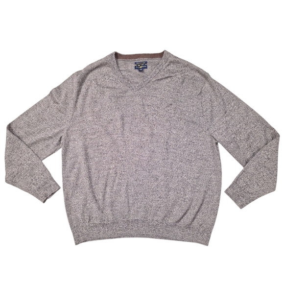 CLUB ROOM MERINO WOOL V NECK SWEATER - Picture 1 of 4